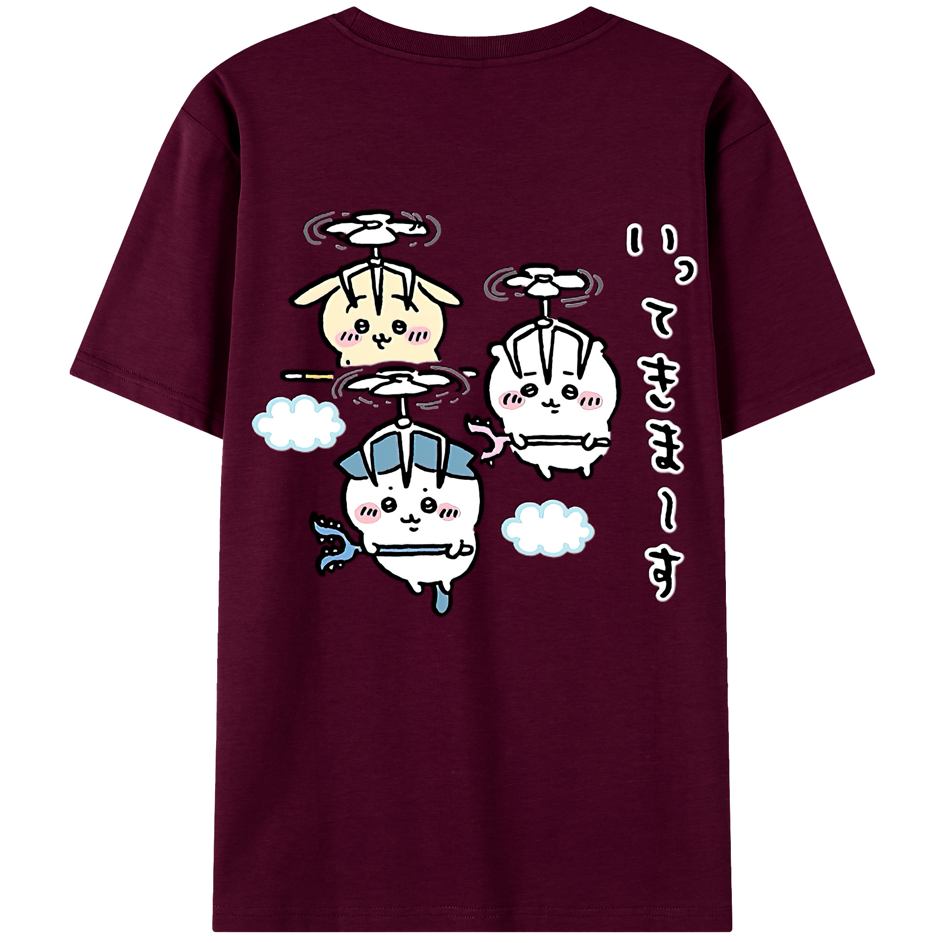 （画像用） ちいかわ ちいかわ Chii-kawa chiikawa レディース半袖Tシャツ(バックプリント)